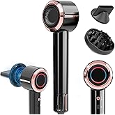 CINOSTAR Hair Dryer, Fast Drying Blow Dryer with Diffuser, with 110, 000RPM Brushless Motor&Ionic Technology No Heat Damage, Lightweight for Women and Travel, Low Noise, Black & Champagne Gold