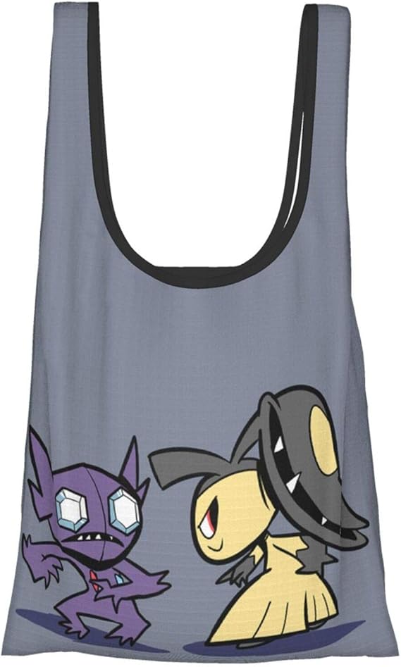 Amazon ヤミラミ エコバッグ 買い物バッグ 折りたたみ 大容量 防水素材 軽量 買い物袋 レジカゴバッグ コンパクト かわいい 収納 洗える Zarker シューズ バッグ