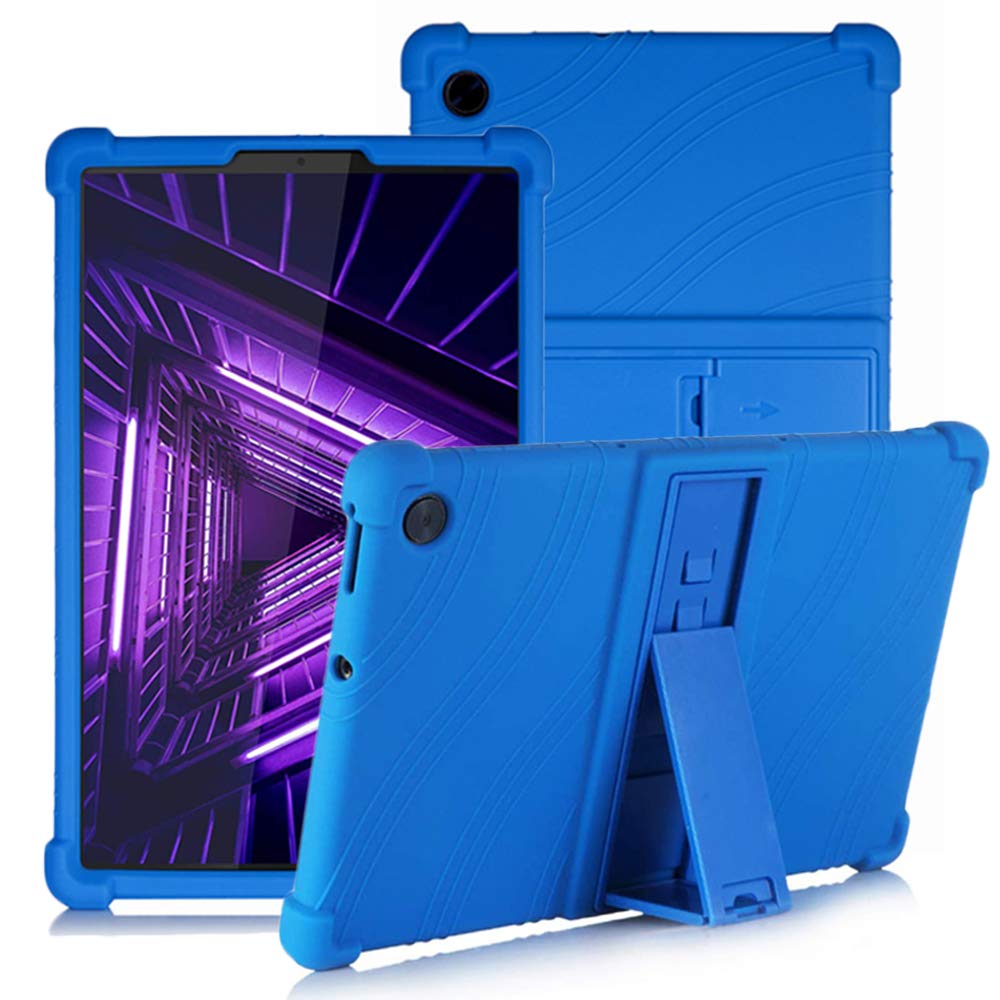 YGoal Silicone Case for Lenovo Tab M10 Plus - Light Weight Kids Friendly Soft Shock Proof Protective Cover for Lenovo Tab M10 Plus TB-X606F 10.3 2020, DBlue