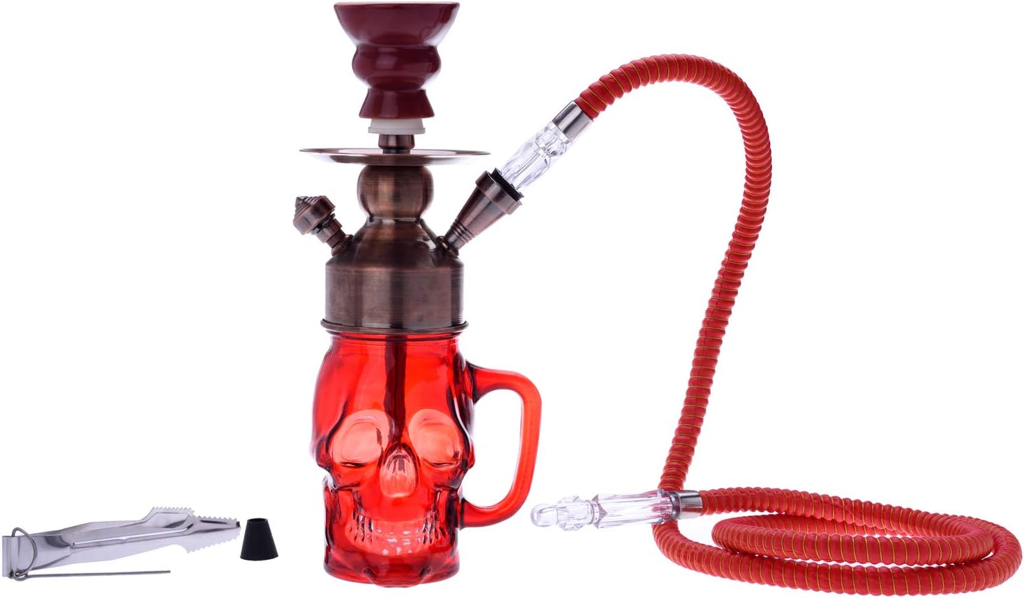 Le Narguilé Habibi Rouge de 47 cm main image 1