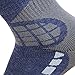 Pure Athlete Ski Socks Warm Merino Wool - Best Lightweight Thin Ski Snowboard Sock Women Men (1 Pair - Blue/Silver, Large-X-Large)