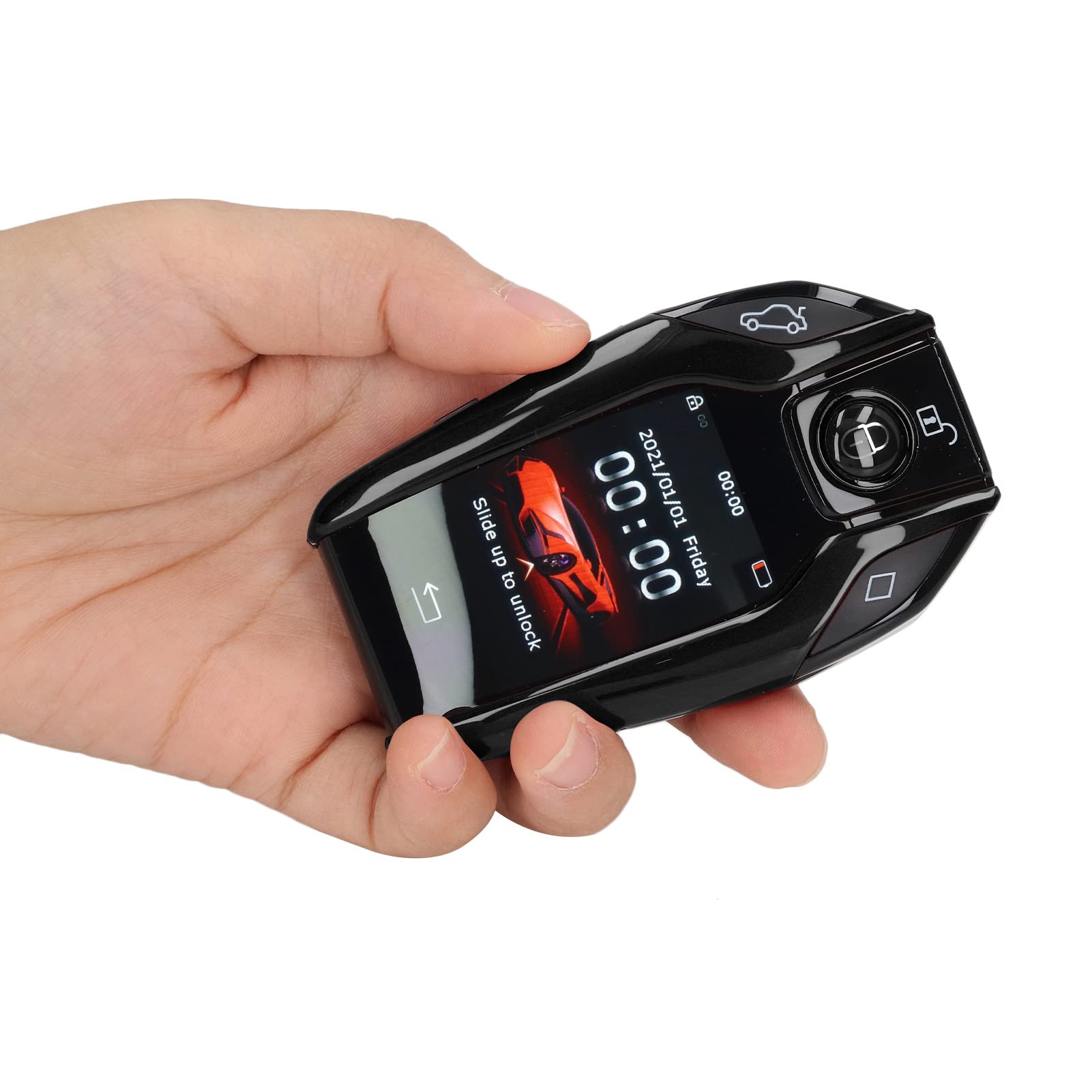 Universal TK800 LCD Touch Screen Smart Key Remote Keyless Entry Car Electronics Remote Starters for All Start Stop Engine Button Models(black)