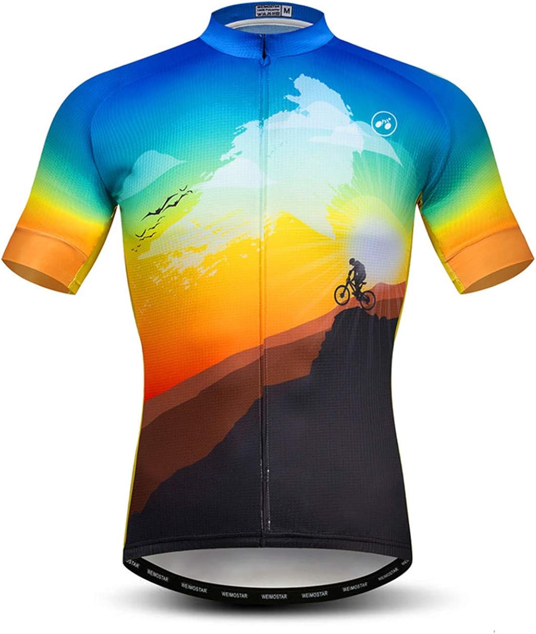 YIBIMOTTO Heren Wielertrui Lange Mouw Mountainbike Shirt MTB Bike
