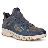 ECCO mens Low-top Trainers, Blue Marine Dark Clay