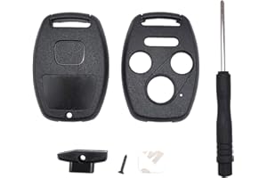 HORANDE 3+1 Buttons Replacement Key Fob Cover Case fit for Honda 2003-2012 Accord 2006-2013 Civic EX 2009-2015 Pilot 2005-2006 CR-V Ridgeline Odyssey Keyless Entry Key Fob Shell