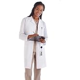 Meta Fundamentals 15113 Women's 37" Lab Coat White XXS