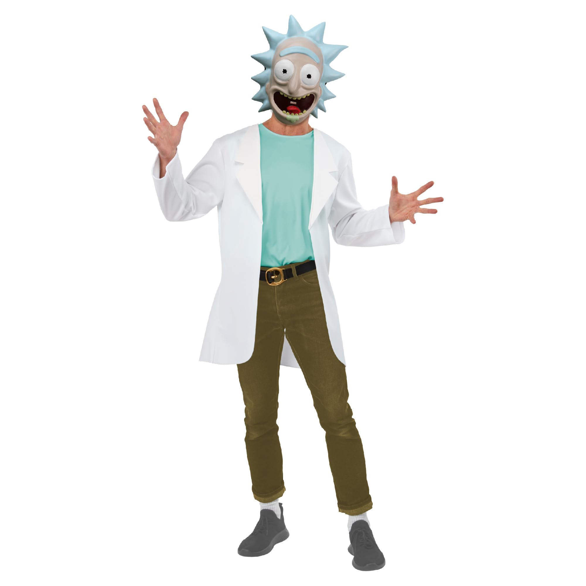 Rubies 703124L Adult Rick Costume Morty Fancy Dress, Men, Multi, Large Halloween