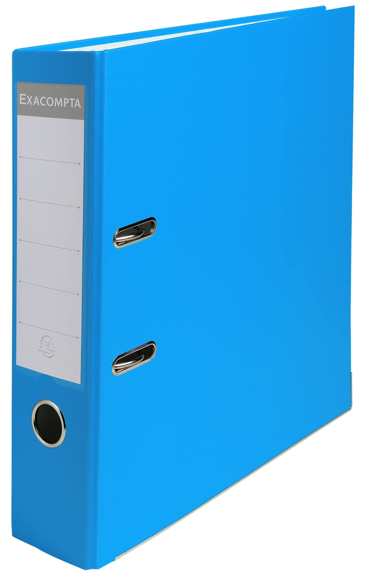 Exacompta - Ref 918412B - PP Lever Arch File - 320 x 290mm in Size, Suitable for Storing A4 Documents, 75mm Spine, Reinforced Finger Pull & Bottom Edge - Light Blue