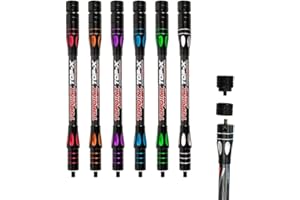 HNZMDY 10 Inch 12 Inch 15 Inch Archery Bow Stabilizer Balance Bar Rod Side Rod Carbon Fiber Stabilizer Dampen Weight for Compound Bow Recurve Bow Accessory