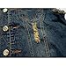 NASKY Men's Fit Retro Ripped Jeans Vest Demin Jacket Vest Waistcoat Top Vest