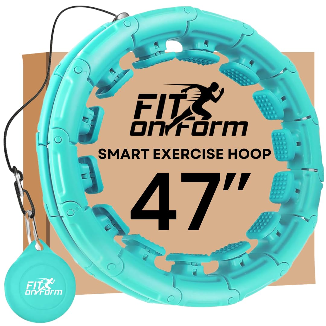 Photo 1 of FIT ON FORM Infinity Weighted Hula Hoop for Adults Weight Loss - Smart Exercise Hola Circle Hoop for Women Abs Workout - 47 Inches