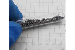 1g Glass Sealed Titanium Crystal, 99.9% High-Purity Element Ti, for Element Sample Collection, Classroom Demonstrations, Scie