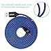 OKRAY 3 Pack 6 Ft/1.83M Nylon Braided Micro 2.0 USB Charging Cable Charge Cords with Aluminum Connectors Compatible for Android, Samsung Galaxy S6/S7 Edge, Note, Nexus, HTC, LG (Purple Gold Blue)