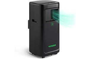 VIVOSUN AeroLush C08 Smart Air Conditioner, 8000BTU, 4-in-1 Function, with Temperature & Humidity Sensor Probe, Smart Remote Control, Designed for Growing Environments