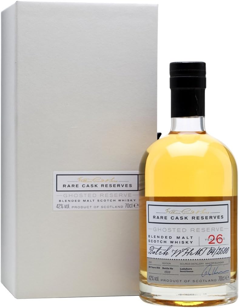 William Grant & Sons Ghosted Reserve Rare Cask 26 Year Old Blended Malt Scotch Whisky 70cl Bottle
