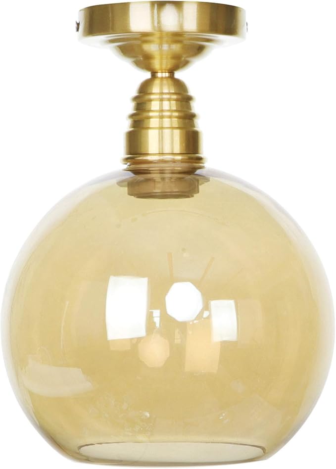 Luz de techo de vidrio antiguo, Barra de bar luz colgante Isla de