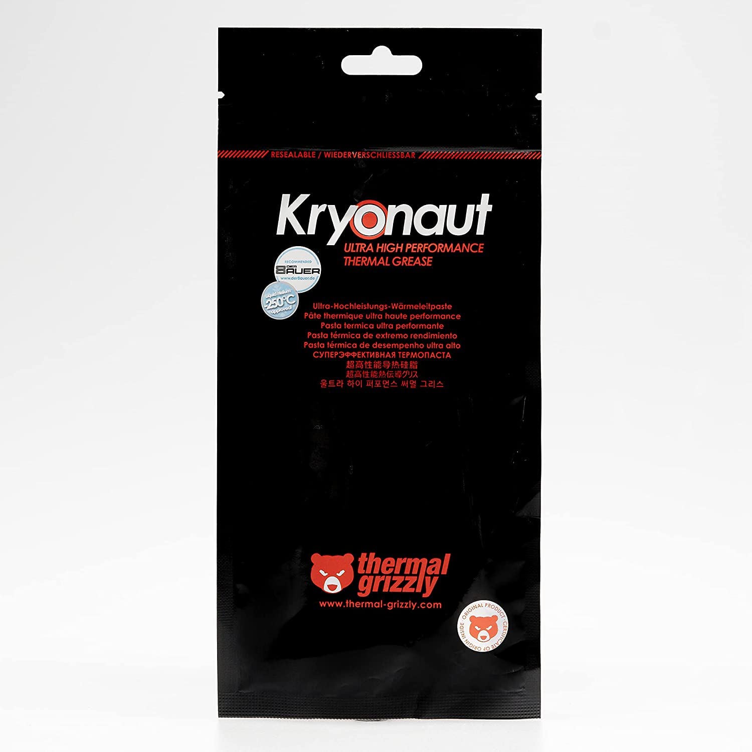 Thermal Grizzly Kryonaut The High Performance Thermal Paste Cooling All Processors, Graphics Cards and Heat Sinks in Computers and Consoles Combo Extra Spatula (Kryonaut 11.1g Combo)