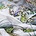 Sleepwish Unicorn Duvet Cover Horse Flowers Fairytale Bedding 3 Pieces Green Plant Bed Set for Adults Teens (Twin)