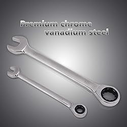 Egofine 18pc Metric Wrench Set, 6 mm - 24 mm Chrome