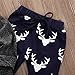 oklady Toddler Infant Baby Boys Deer Long Sleeve Hoodie Tops Sweatsuit Pants Outfit Set(0-3 Months)