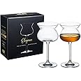 Neat The Glass Elegance 2 Pak Stemmed | Official Tasting & Judging Glasses, Perfect for Cognacs, Liquers, Spirits, Whiskey, Scotch, Brandy, Vodka 7"" H, 11.2 oz, Transparent