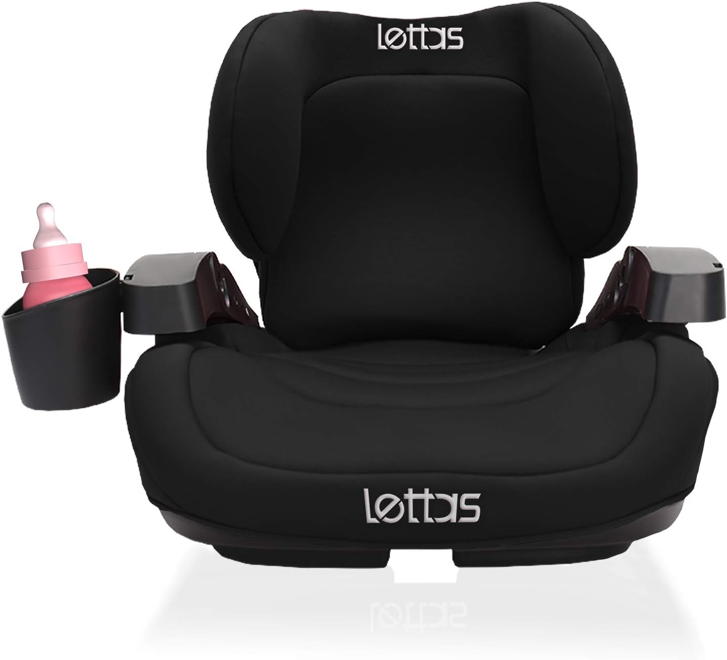 Amazon Lettas ブースターシート 6 12歳頃 22 36kg Isofix対応 シートベルト固定 ふわっとクッション搭載 一年保証 ブラック ブースターシート ベビー マタニティ 通販