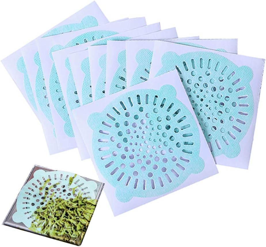 Disposable Sink Strainer 60PCS Hair Stoppers Catchers Shower Drain Sticker Floor Filter Paper Cover