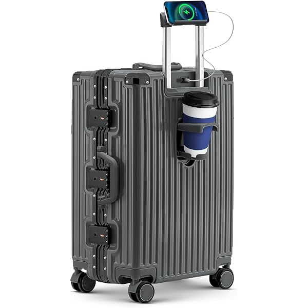 Amazon.com | Faqy Z 20 Inch Aluminum Frame Carry On Luggage with