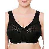 Wireless Plus Size Bra Minimizer Wide Straps Unlined Full Coverage 36 38 40 42 44 46 48 50 52 / C D E F G H I