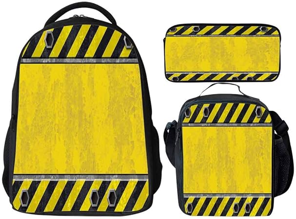 Juego de bolsas para el almuerzo con diseño de letrero para niños y