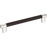 Amerock | Cabinet Pull | Satin Nickel/Oil-Rubbed Bronze | 8 inch (203 mm) Center-to-Center | Esquire | 1 Pack | Drawer Pull |