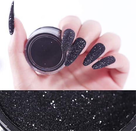 Amazon 1ボックス ブラック シャイニング キラキラ輝く ネイルグリッター パーツ ネイルデコ ジェルネイル ネイルアート グリッター Soul Love グリッター ラメ 通販