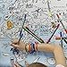 eatsleepdoodle Coloring World Map Tablecloth for Kids – Reusable Washable Activity Table Cover with 10pcs Washable Markers, Fun Arts & Crafts for Boys & Girls, Activity Blanket for Parties, Birthdays
