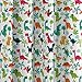 Eclipse Dippy Dinos Thermal Insulated Single Panel-Rod Pocket Room Darkening Privacy Curtains for Nursery, 42
