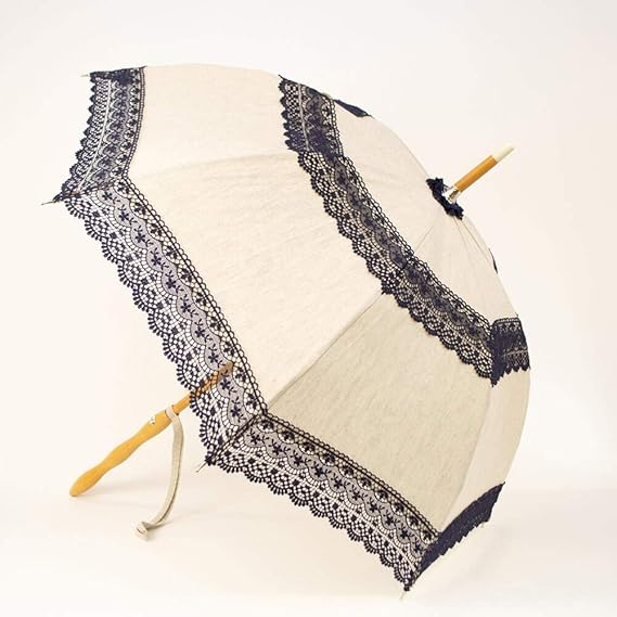 Amazon Co Jp Pierre Vaux ピエールヴォー リネン レース 日傘 長傘 レディース Uvカット 遮光 生成り ネイビー No 64 フランス製ブランド アンブレラ パラソル エレガント 服 ファッション小物 Amazon Co Jp Pierre Vaux ピエールヴォー リネン レース 日傘 長傘 レディース Uvカット 遮光 生成り ネイビー No 64 フランス製ブランド アンブレラ パラソル エレガント 服 ファッション小物