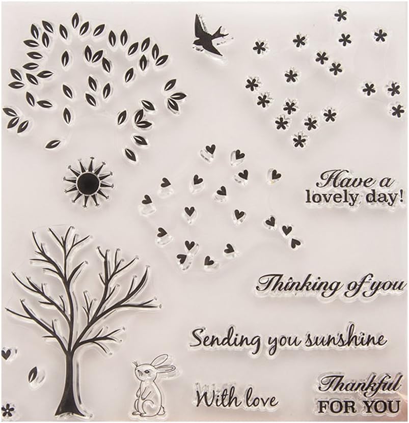 Art 2 Handicrafts TShopm Transparent Stamp Silicone Seal Sheet Decor For DIY Scrapbook Craft Card Album