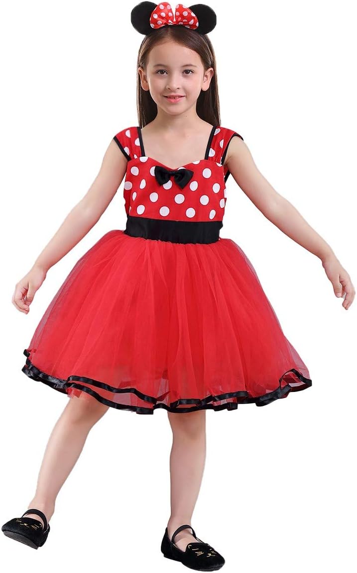 MYRISAM Baby Girls Polka Dots Princess Costume Birthday Party Tulle Tutu Dress Christmas Halloween Carnival Outfits