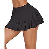 Avidlove Mini Skirt for Women Sexy Pleated Skirts High Waist Skater Skirt Ruffle Lingerie Skirts