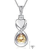 SOLOLIKE Sterling Silver Urn Neckalce for Ashes for Women: Cremation Jewelry for Women - Ashes Keepsake Pendant Memorial Jewelry Gifts for A Loss of Loved Ones