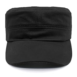 Cadet Army Cap Military Style Adjustable Flat Top