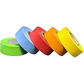 Science Lab Labeling Tape Variety Pack, 500 Inches Long x 3/4 Inch Width, 1 Inch Diameter Core [5 Rolls of Assorted Colors] for Color Coding and Marking
