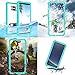 EFFUN Samsung Galaxy S8 Waterproof Case, IP68 Certified Waterproof Underwater Cover Dustproof Snowproof Shockproof Case with Built-in Screen Protector for Galaxy S8 Aqua Blue