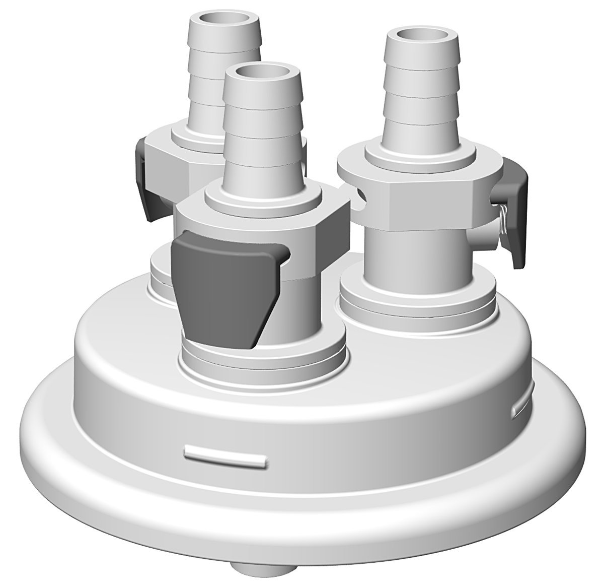 VersaCap 83mm (83B) Carboy and Bottle Cap Adapters, Tangle Free Quick