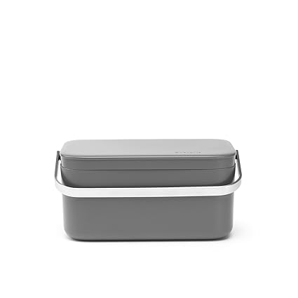 Brabantia Lebensmittelabfälle Caddy, dunkelgrau, 12.7 x 22,1 x 10,7 cm