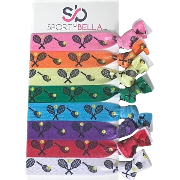 Tennis Scrunchie Set Für Mädchen – Premium Haargummis Ohne Falten, Geschenk Für Tennisspielerinnen