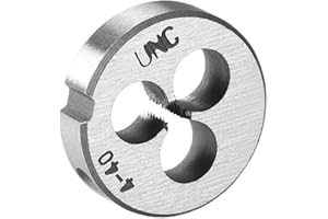 uxcell 4-40 UNC Round Die, Machine Thread Right Hand Threading Die, Alloy Steel Screw Thread Cutting Die