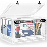 GLOQESEN Large Medicine Lock Box, Personal Items Lockable Container for Phone/Tablet, Refrigerator Locking Storage Bin for Snack/Food, Childproof First AID Locked Cabinet
