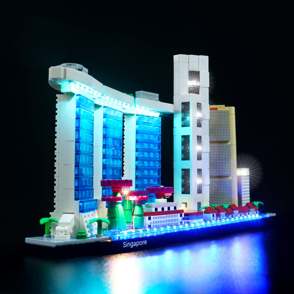 BrickBling LED Lighting for Lego 21057 Singapore Skyline Kit (No Lego Model Included, Decoration Light Only)