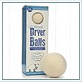 B&N All Natural at Home, Daisy's Wool Dryer Balls for Sensitive Skin, High Moisture Absorbent, Static Reducing and Wrinkle Prevention, XL Pieces, White, 3 Count