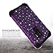 Casetego Compatible with Galaxy S9 Plus Case,Glitter Sparkle Bling Three Layer Heavy Duty Hybrid Sturdy Shockproof Full Body Protective Cover Case for Samsung Galaxy S9 Plus,Shiny Purple
